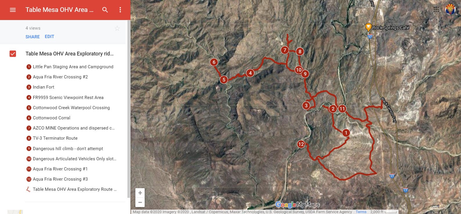 Sample Maps & GPS Tracks | Phoenix ATV/UTV Club