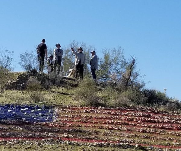 American Flag rock formation in JAF OHV Area