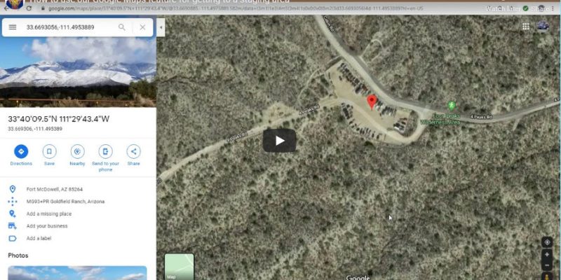 How to use our Google Maps feature for getting to a staging area title page